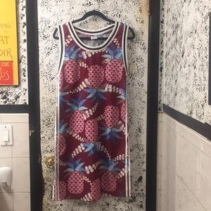 Adidas X Farm Pineapple Polka Dot Tank Dress